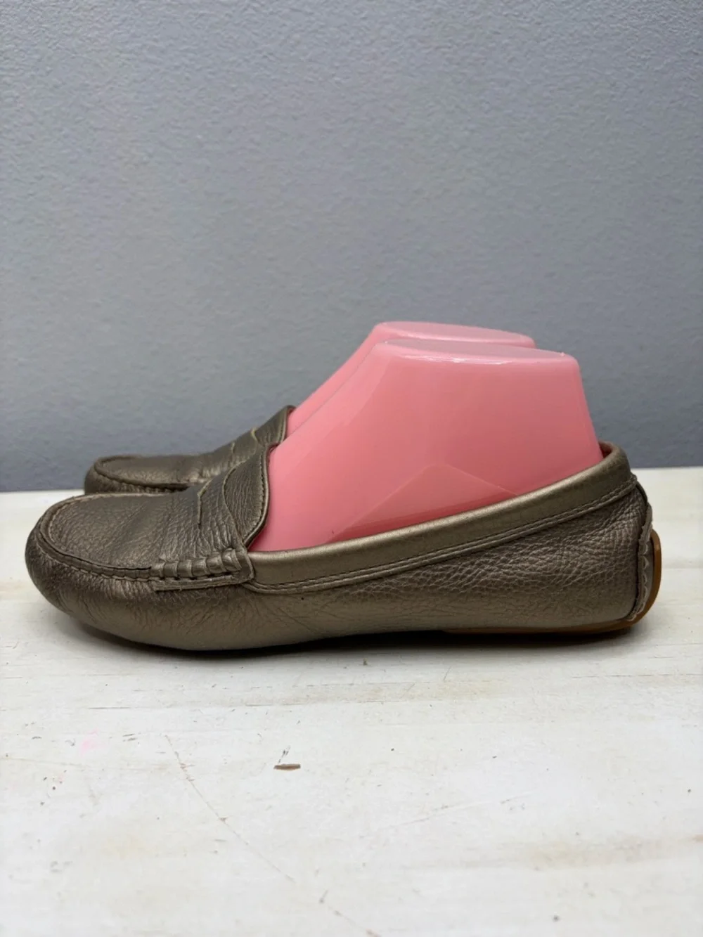 Lauren Ralph Lauren Bronze Leather Loafers Size 6.5